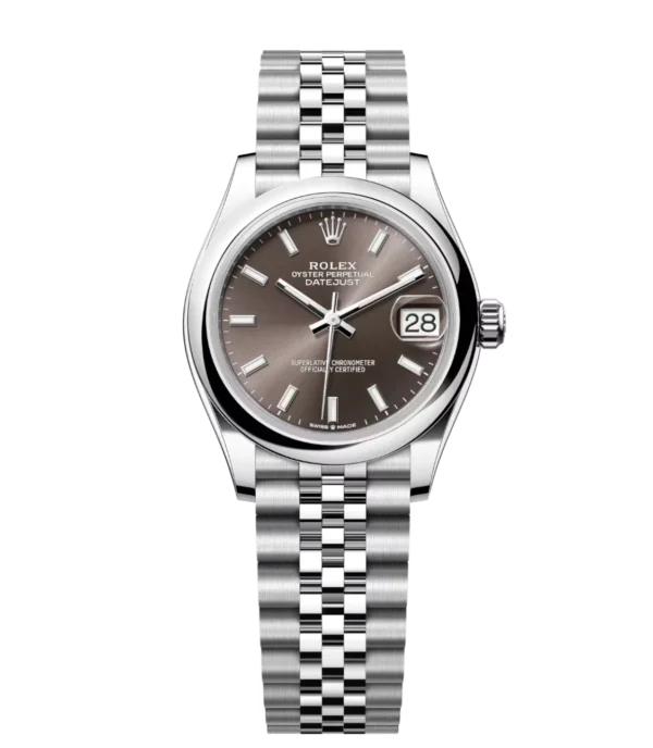 Rolex Datejust 31 Oyster Perpetual Oystersteel dark grey dial Jubilee band Reference 278240