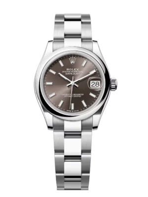 Rolex Lady-Datejust 28 Oyster Perpetual Oystersteel dark grey dial Oyster band Reference 279160