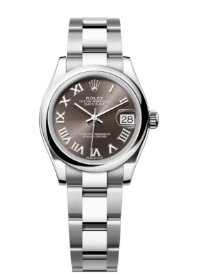 Rolex Datejust 31 Oyster Perpetual Oystersteel dark grey dial Oyster band Reference 278240