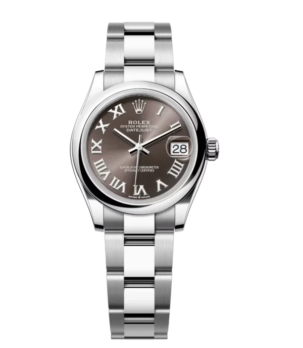 Rolex Datejust 31 Oyster Perpetual Oystersteel dark grey dial Oyster band Reference 278240