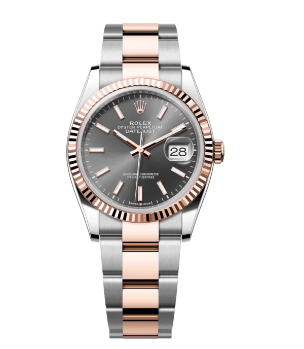 Rolex Datejust 31 Oyster Perpetual Oystersteel and Everose gold slate dial Oyster band Reference 278271