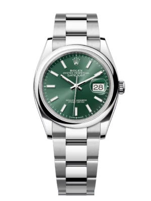 Rolex Datejust 31 Oyster Perpetual Oystersteel mint green dial Oyster band Reference 278240