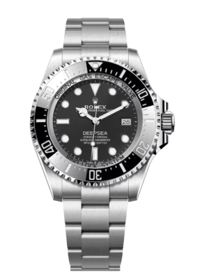 Rolex Deepsea 44 Oyster Perpetual Oystersteel Cerachrom bezel insert in black ceramic Oyster band Reference 136660