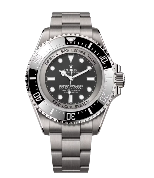 Rolex Deepsea Challenge 50 Oyster Perpetual RLX titanium Cerachrom bezel insert in black ceramic Oyster band Reference 126067