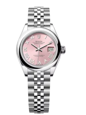 Rolex Lady-Datejust 28 Oyster Perpetual Oystersteel pink dial Jubilee band Reference 279160