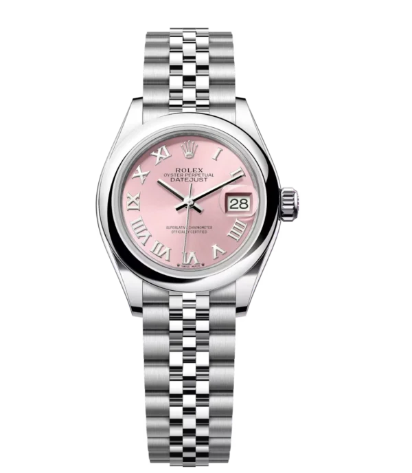 Rolex Lady-Datejust 28 Oyster Perpetual Oystersteel pink dial Jubilee band Reference 279160