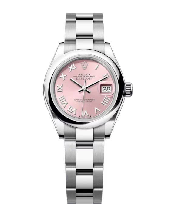 Rolex Lady-Datejust 28 Oyster Perpetual Oystersteel pink dial Oyster band Reference 279160