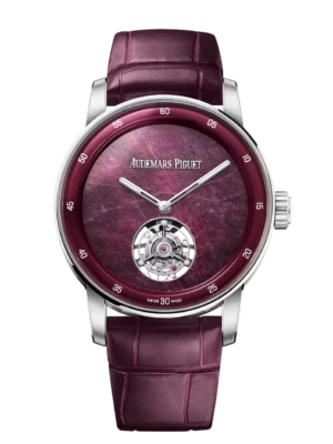 Audemars Piguet Code 11.59 Selfwinding Flying Tourbillon 18-carat white gold and ruby root dial red alligator strap Ref. 26665BC.OO.D632CR.01
