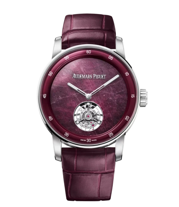 Audemars Piguet Code 11.59 Selfwinding Flying Tourbillon 18-carat white gold and ruby root dial red alligator strap Ref. 26665BC.OO.D632CR.01