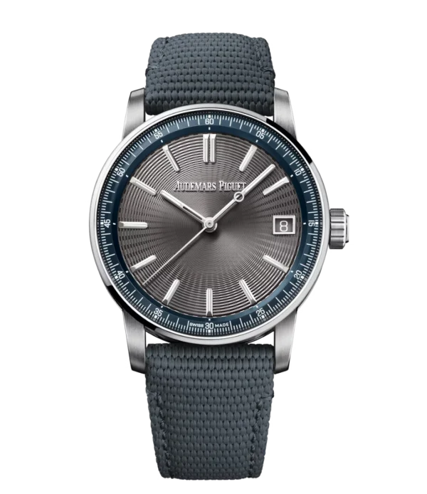 Audemars Piguet Code 11.59 Selfwinding Stainless steel and grey embossed dial grey rubber-coated strap Ref. 15210ST.OO.A009KB.01