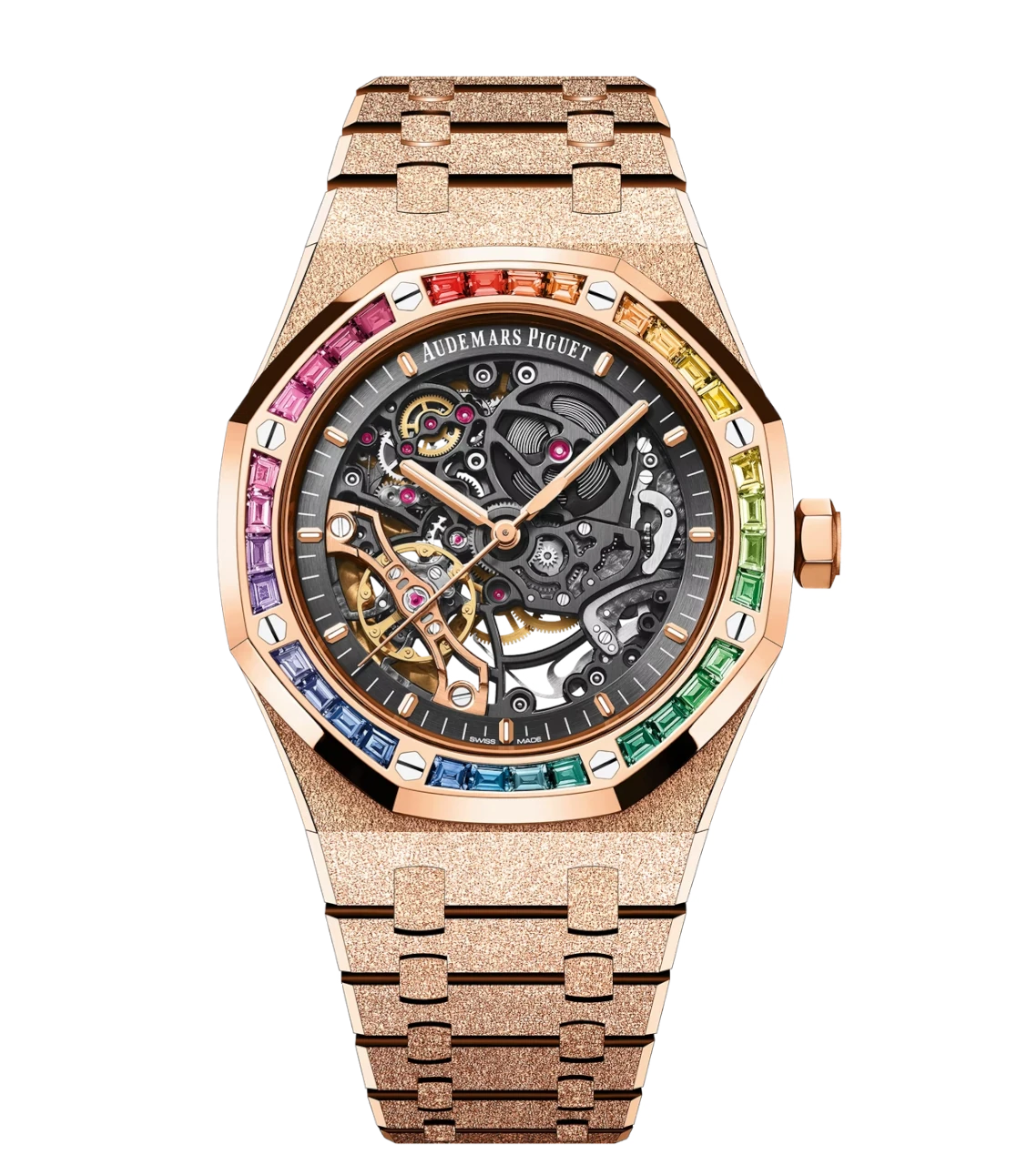 Audemars Piguet Royal Oak Frosted Gold Double Balance Wheel Openworked ...