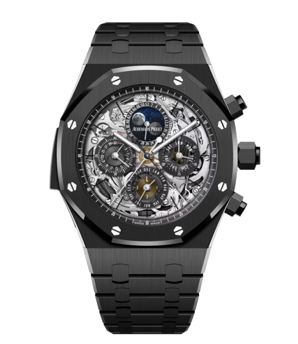 Audemars Piguet Royal Oak Grande Complication Black ceramic and Sapphire dial Black ceramic bracelet Ref. 26605CE.OO.1248CE.01