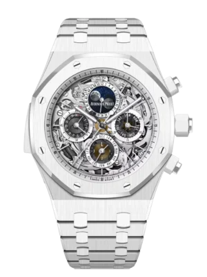 Audemars Piguet Royal Oak Grande Complication White ceramic and Sapphire dial White ceramic bracelet Ref. 26605CB.OO.1248CB.01