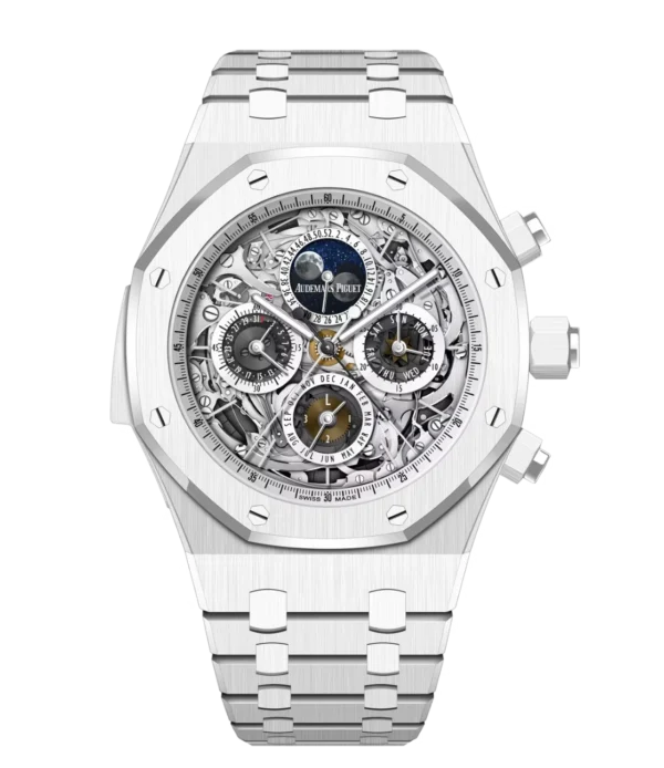 Audemars Piguet Royal Oak Grande Complication White ceramic and Sapphire dial White ceramic bracelet Ref. 26605CB.OO.1248CB.01