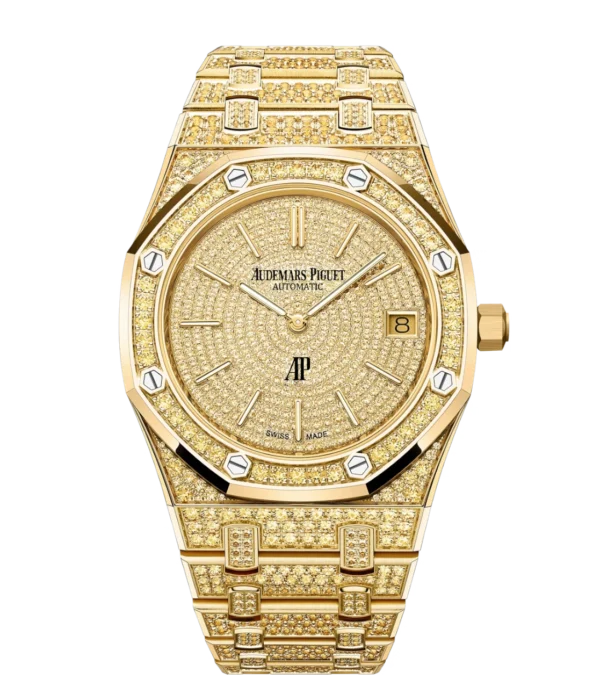 Audemars Piguet Royal Oak “Jumbo” Extra-Thin 18-carat yellow gold and 18-carat yellow gold dial 18-carat yellow gold bracelet Ref. 16202BA.HH.1241BA.01