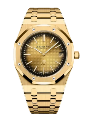 Audemars Piguet Royal Oak "Jumbo" Extra-Thin 18-carat yellow gold and Smoked yellow gold-toned dial 18-carat yellow gold bracelet Ref. 16202BA.OO.1240BA.02