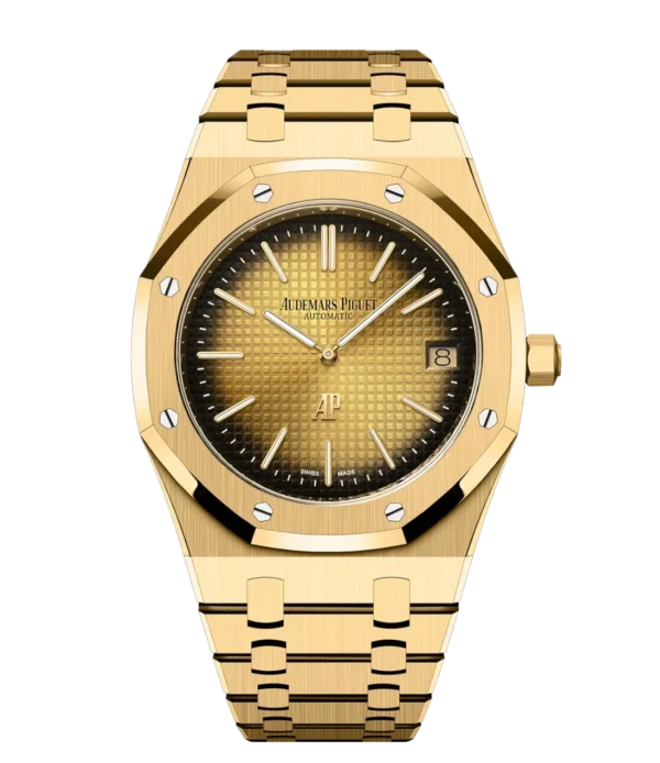 Audemars Piguet Royal Oak "Jumbo" Extra-Thin 18-carat yellow gold and Smoked yellow gold-toned dial 18-carat yellow gold bracelet Ref. 16202BA.OO.1240BA.02