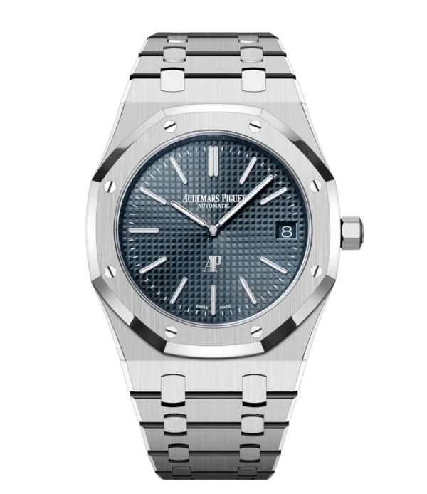 Audemars Piguet Royal Oak "Jumbo" Extra-Thin Stainless steel and “Bleu nuit nuage 50” dial Stainless steel bracelet Ref. 16202ST.OO.1240ST.02