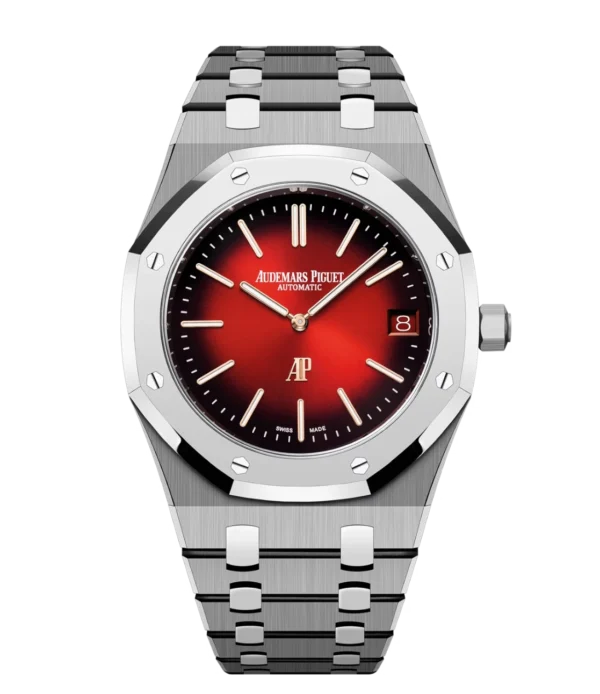 Audemars Piguet Royal Oak “Jumbo” Extra-Thin Titanium and Smoked burgundy dial Titanium bracelet Ref. 16202XT.OO.1240XT.01