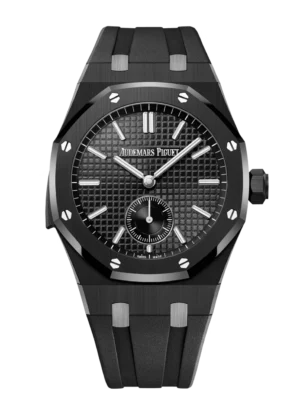 Audemars Piguet Royal Oak Minute Repeater Supersonnerie Black ceramic and Black dial Black rubber strap Ref. 26591CE.OO.D002CA.01