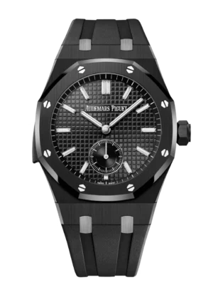 Audemars Piguet Royal Oak Minute Repeater Supersonnerie Black ceramic and Black dial Black rubber strap Ref. 26591CE.OO.D002CA.02