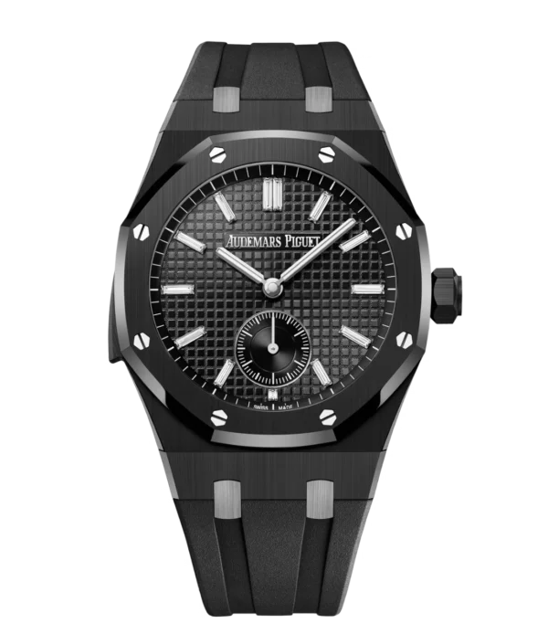 Audemars Piguet Royal Oak Minute Repeater Supersonnerie Black ceramic and Black dial Black rubber strap Ref. 26591CE.OO.D002CA.02