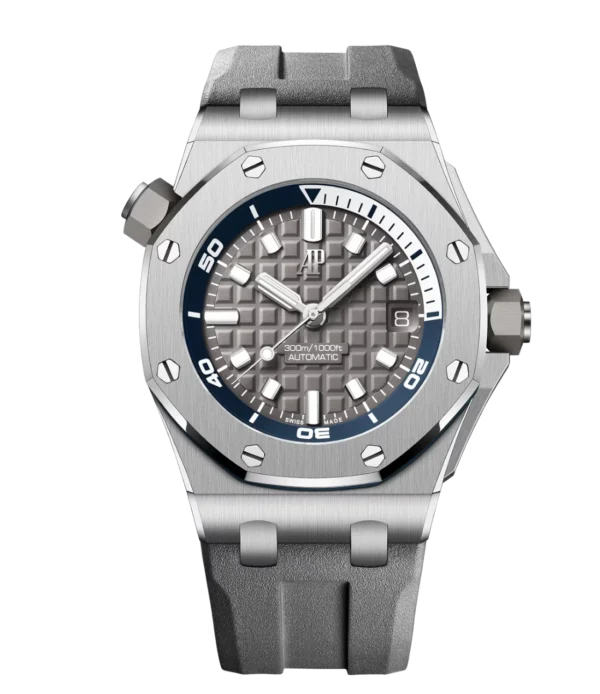 Audemars Piguet Royal Oak Offshore Diver Stainless steel and Grey dial Grey rubber strap Ref. 15720ST.OO.A009CA.01