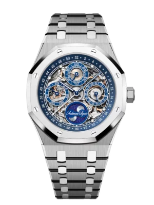 Audemars Piguet Royal Oak Perpetual Calendar "150th Anniversary" Titanium and sapphire dial integrated bracelet Ref. 26585XT.OO.1220XT.01