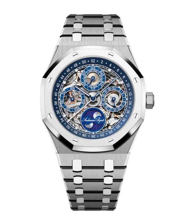 Audemars Piguet Royal Oak Perpetual Calendar "150th Anniversary" Titanium and sapphire dial integrated bracelet Ref. 26585XT.OO.1220XT.01