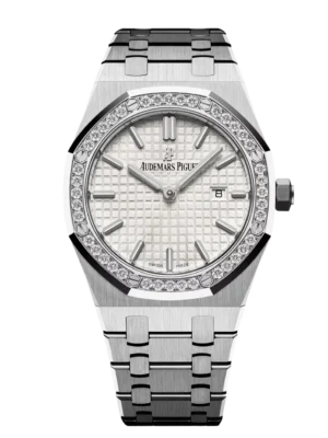 Audemars Piguet Royal Oak Quartz Stainless steel and Silver-toned dial Stainless steel bracelet Ref. 67651ST.ZZ.1261ST.01-A