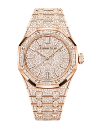 Audemars Piguet Royal Oak Selfwinding 18-carat pink gold and 18-carat pink gold dial 18-carat pink gold bracelet Ref. 15552OR.ZZ.1358OR.01