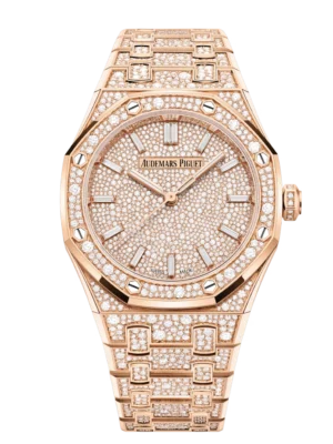 Audemars Piguet Royal Oak Selfwinding 18-carat pink gold and 18-carat pink gold dial 18-carat pink gold bracelet Ref. 77452OR.ZZ.1365OR.01