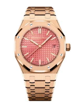Audemars Piguet Royal Oak Selfwinding 18-carat pink gold and Pink dial 18-carat pink gold bracelet Ref. 77450OR.OO.1361OR.01
