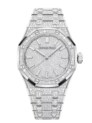 Audemars Piguet Royal Oak Selfwinding 18-carat white gold and 18-carat white gold dial 18-carat white gold bracelet Ref. 15552BC.ZZ.1358BC.01