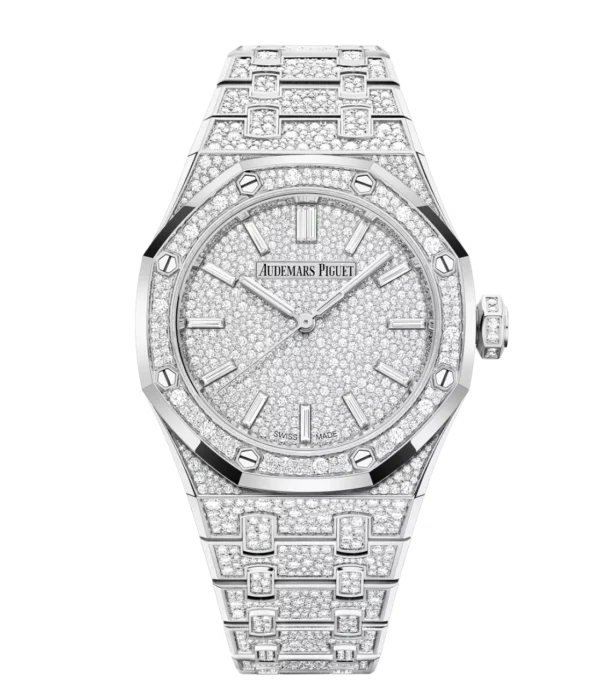 Audemars Piguet Royal Oak Selfwinding 18-carat white gold and 18-carat white gold dial 18-carat white gold bracelet Ref. 15552BC.ZZ.1358BC.01