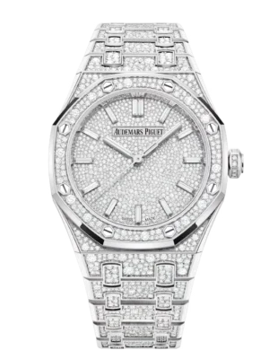 Audemars Piguet Royal Oak Selfwinding 18-carat white gold and 18-carat white gold dial 18-carat white gold bracelet Ref. 77452BC.ZZ.1365BC.01