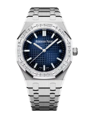 Audemars Piguet Royal Oak Selfwinding 18-carat white gold and Smoked blue dial 18-carat white gold bracelet Ref. 77451BC.ZZ.1361BC.01