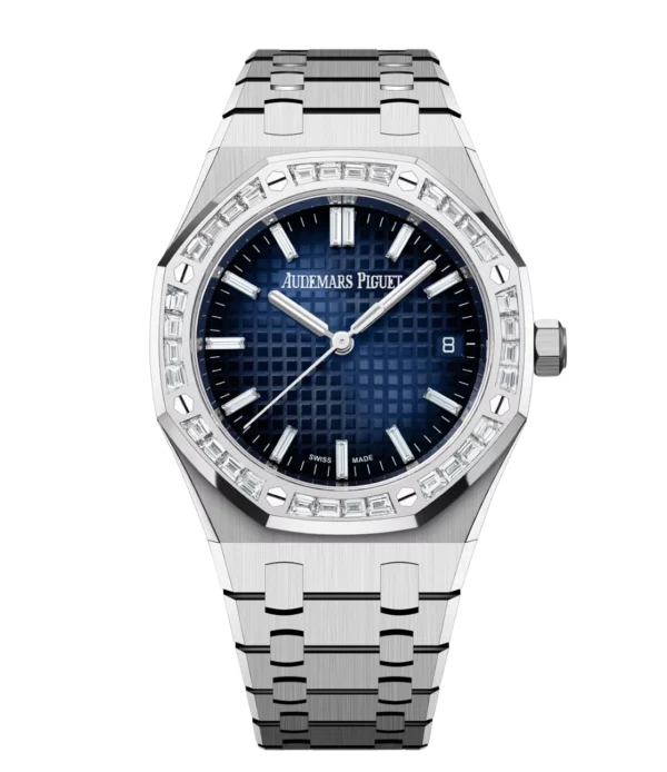 Audemars Piguet Royal Oak Selfwinding 18-carat white gold and Smoked blue dial 18-carat white gold bracelet Ref. 77451BC.ZZ.1361BC.01