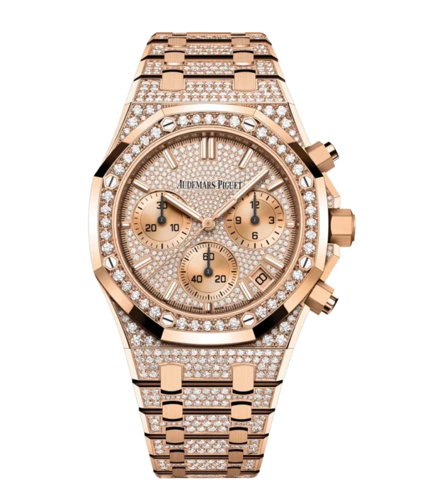 Audemars Piguet Royal Oak Selfwinding Chronograph 18-carat pink gold and 18-carat pink gold dial 18-carat pink gold bracelet Ref. 26242OR.ZZ.1322OR.02