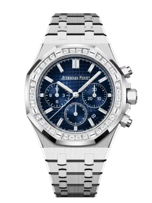 Audemars Piguet Royal Oak Selfwinding Chronograph 18-carat white gold and Smoked blue dial 18-carat white gold bracelet Ref. 26715BC.ZZ.1356BC.01