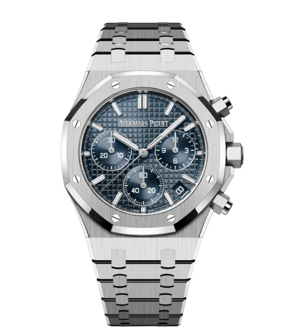 Audemars Piguet Royal Oak Selfwinding Chronograph Stainless steel and “Bleu nuit nuage 50” dial Stainless steel bracelet Ref. 26240ST.OO.1320ST.05