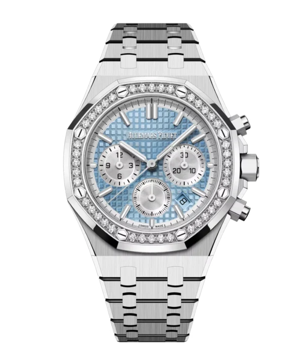 Audemars Piguet Royal Oak Selfwinding Chronograph Stainless steel and Light blue dial Stainless steel bracelet Ref. 26715ST.ZZ.1356ST.01