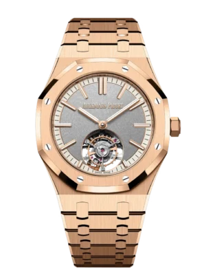 Audemars Piguet Royal Oak Selfwinding Flying Tourbillon 18-carat pink gold and Sandblasted grey dial 18-carat pink gold bracelet Ref. 26730OR.OO.1320OR.05