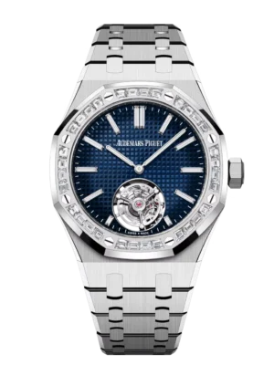 Audemars Piguet Royal Oak Selfwinding Flying Tourbillon Extra-Thin (RD#3) 18-carat white gold and Smoked blue dial 18-carat white gold bracelet Ref. 26660BC.ZZ.1356BC.01