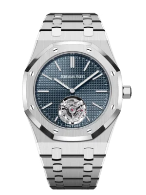 Audemars Piguet Royal Oak Selfwinding Flying Tourbillon Extra-Thin (RD#3) Stainless steel and Blue dial Stainless steel bracelet Ref. 26670ST.OO.1240ST.02