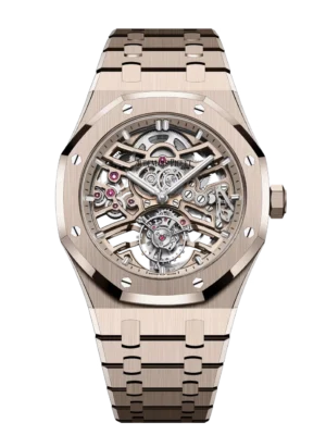 Audemars Piguet Royal Oak Selfwinding Flying Tourbillon Openworked 18-carat sand gold and Sand gold-toned dial 18-carat sand gold bracelet Ref. 26735SG.OO.1320SG.01