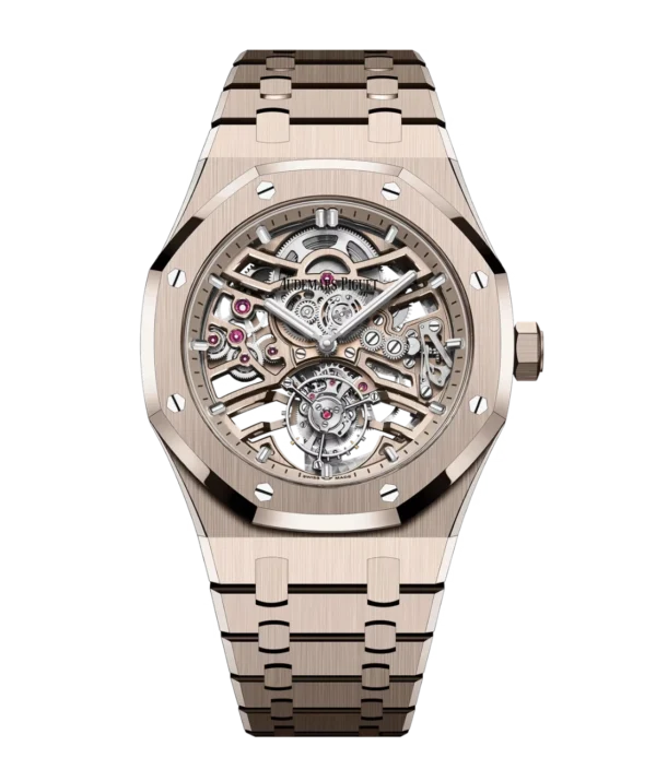 Audemars Piguet Royal Oak Selfwinding Flying Tourbillon Openworked 18-carat sand gold and Sand gold-toned dial 18-carat sand gold bracelet Ref. 26735SG.OO.1320SG.01