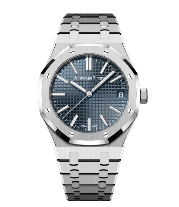 Audemars Piguet Royal Oak Selfwinding Stainless steel and “Bleu nuit nuage 50” dial Stainless steel bracelet Ref. 15510ST.OO.1320ST.06
