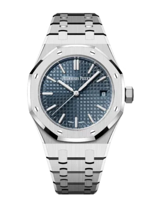 Audemars Piguet Royal Oak Selfwinding Stainless steel and “Bleu nuit nuage 50” dial Stainless steel bracelet Ref. 15550ST.OO.1356ST.06