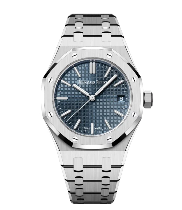 Audemars Piguet Royal Oak Selfwinding Stainless steel and “Bleu nuit nuage 50” dial Stainless steel bracelet Ref. 15550ST.OO.1356ST.06